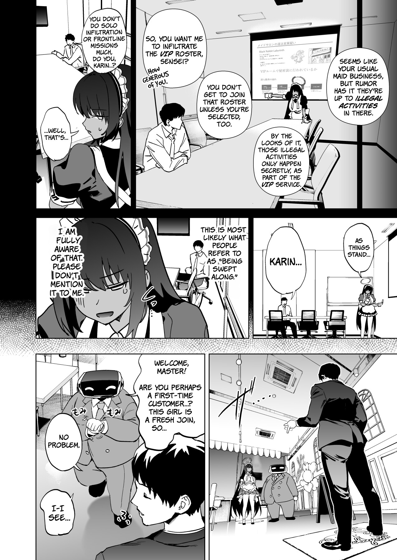 Hentai Manga Comic-Karin's Ass In The Transparent Bunny Suit-Read-3